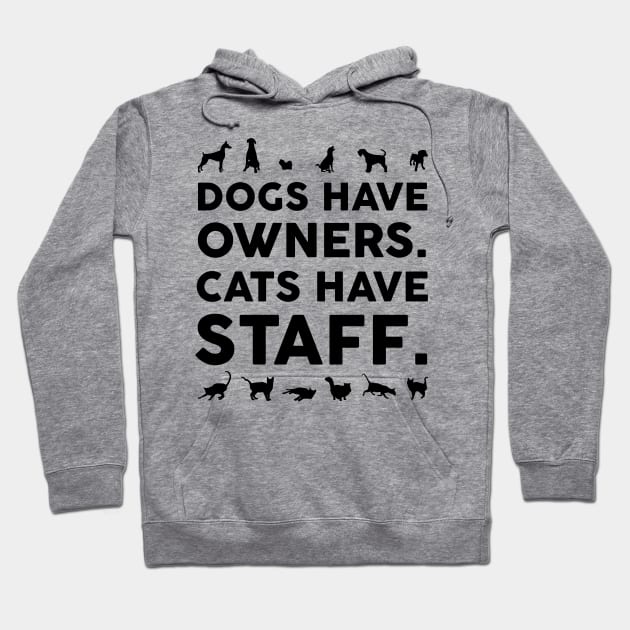 Dogs vs Cats Hoodie by JadeTees